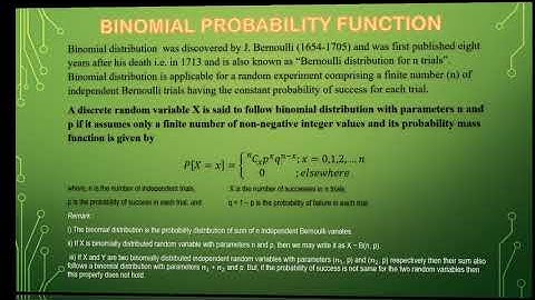 Binomial Distribution