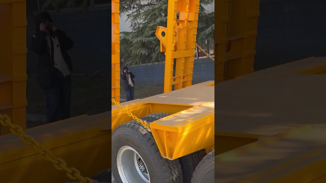 CIMC Tri Axle 40ft Semi Low Bed Trailer for Sale