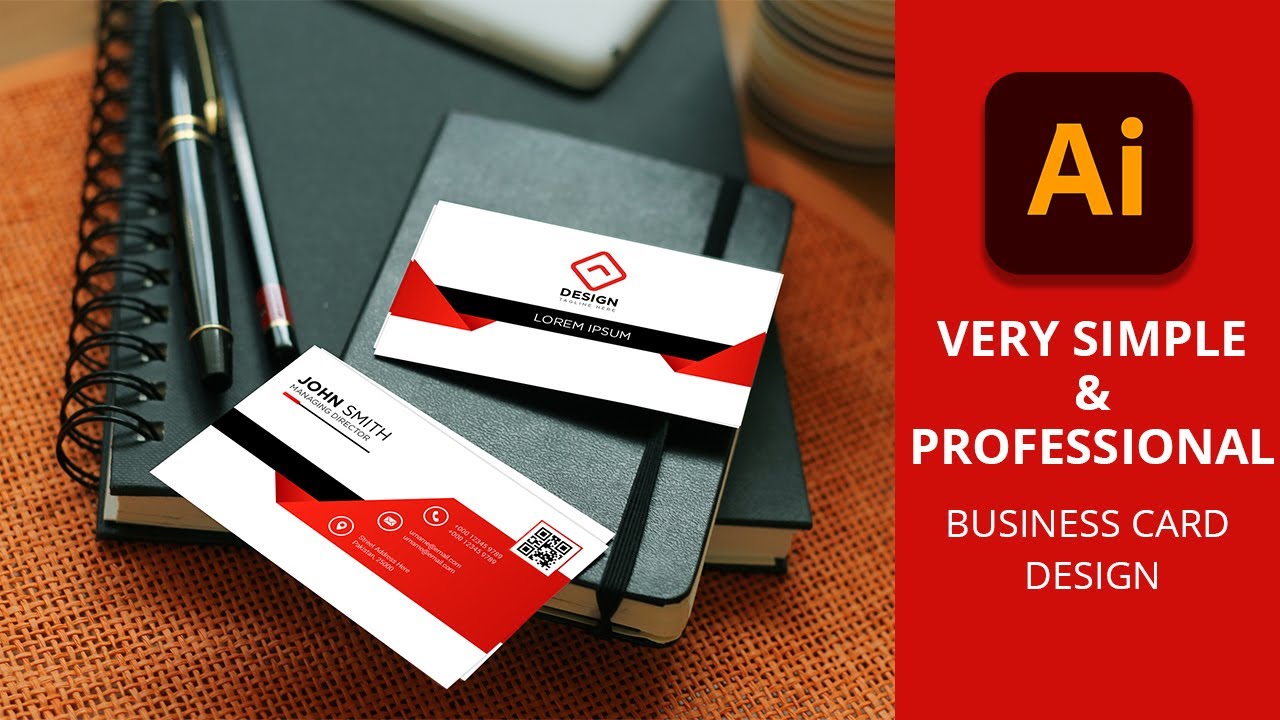 Very simple and elegant business card design in 2 minutes