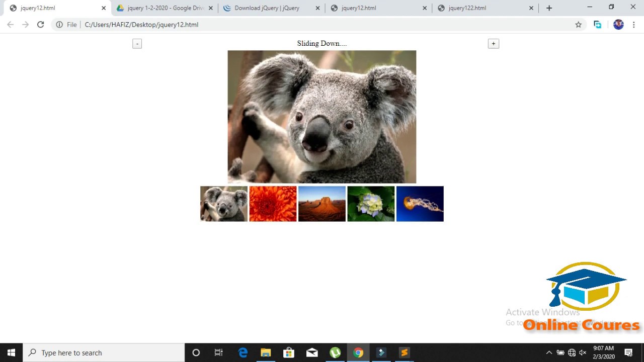 How To Create Image Gallery Using HTML and Jquery | Gallery Slider ...