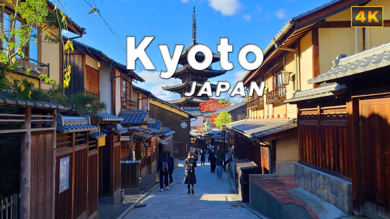 JAPAN Walking Tour, Kyoto Kiyomizu-dera 清水寺 Красивый сайт осенней листвы🍁