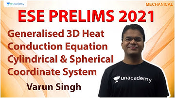Generalised 3D Heat Conduction Eqn. Cylindrical & Spherical Coordinate System | ME | Varun Singh