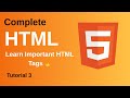 Learn Important HTML Tags🔥|| Complete HTML Tutorial for Beginners