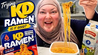 TRYING KD RAMEN EXTRA SPICY!