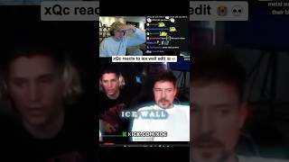 xQc Reacts To Most Insane Vril Ice-Wall Edit 💀😭 #xqc #icewall #streamer