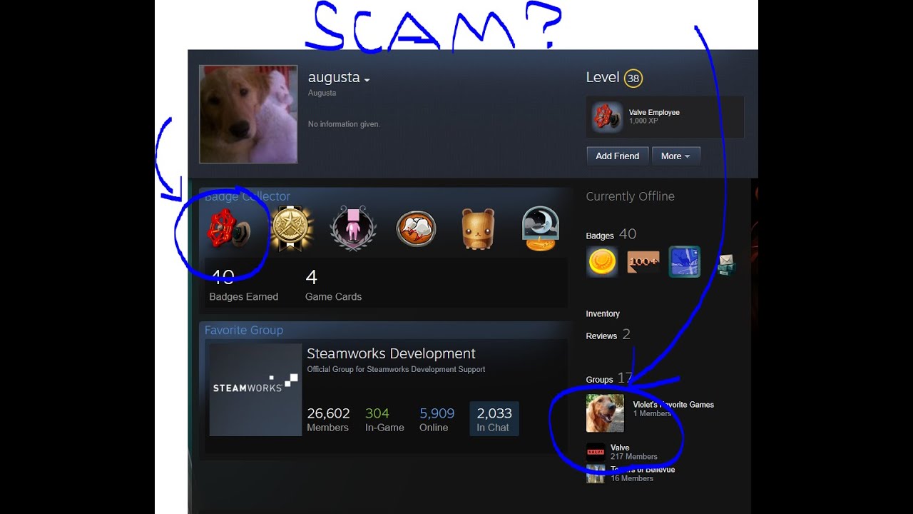 Impersonating Valve employee scam, BE CAREFULL!