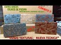 como hacer MUROS de piedra, para MAQUETAS/diferentes TEXTURAS,/paso a paso 2019