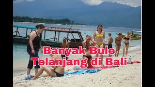 Banyak Bule Telanjang di Pantai Batu Bolong - TEMPAT WISATA BALI INDONESIA