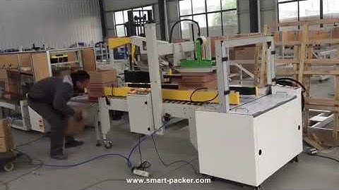 Semi automatic carton box top flip folding tape sealing PP strapping sealing machine