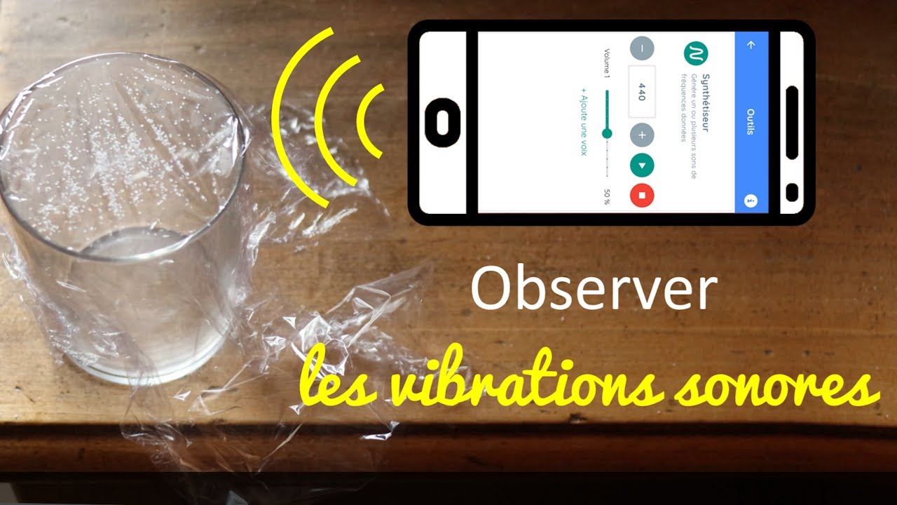 Vibration sonore de grains de sel