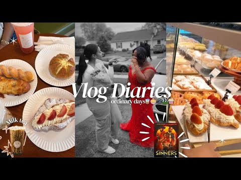 VLOG DIARIES 🧋🍜🎥🎬🍿| korean cafe, hmart haul, going to see sinners & more ♡ |