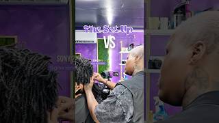 The Set Up VS The Shot #sonyzve1 #djiosmopocket3 #locs #loctician #sisterlocks #microlocs #retie