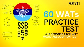 “60 WAT Practice Test: Your Secret Weapon for SSB AFSB NSB Success&quot; Part #11