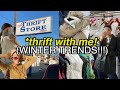 THRIFTING WINTER 2020 FASHION TRENDS (thrift with me) + thrift store TRY ON HAUL!