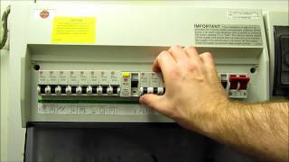 Resetting your residual current device (RCD) on your consumer unit