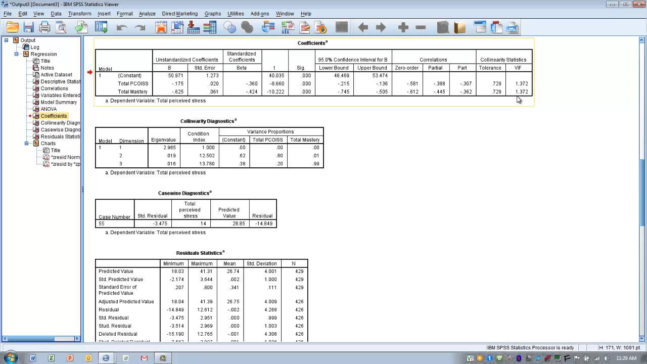 how-to-use-spss-standard-multiple-regression-youtube