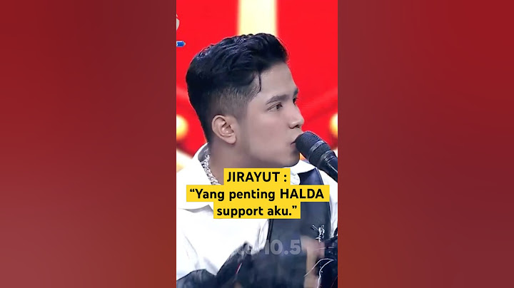 HALDA selalu support JIRAYUT meski berhalangan menjadi model videoclip lagu terbaru JIRAYUT