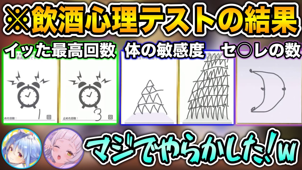健全なやつだと思って挑んだ心理テストがやばかったwww【ホロライブ切り抜き/兎田ぺこら/紫咲シオン】