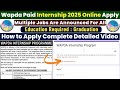 Wapda Paid Internship 2025 Online Apply | Wapda Latest Jobs | Latest Jobs in Pakistan | Govt Jobs