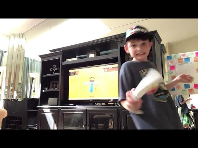 Mr. Pebbles first video Doing Wii