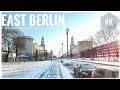 Walking in EAST BERLIN on Karl-Mark-Allee to Frankfurter Tor & Warschauer Strasse | 4K 50fps