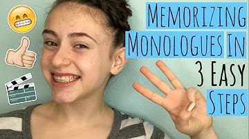 How To Memorize a Monologue in 3 EASY Steps
