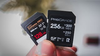 The BEST Memory Cards For Your Sony Alpha Camera | Sandisk Extreme PRO + Prograde V90 Cards