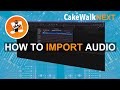 How to import audio in Cakewalk Next 