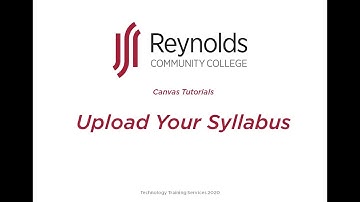 Upload Course Syllabus