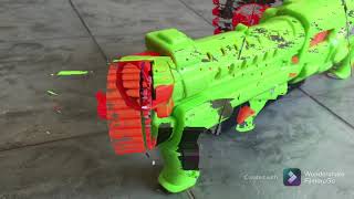 Buzzbee Air Warrior Sidewinder Pump Action Foam Blaster: NERF 1 minute demo series
