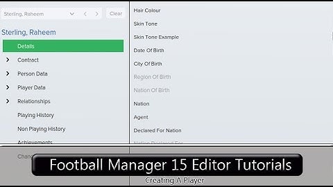 Football Manager 2015 Editor Tutorials: Creating A Player