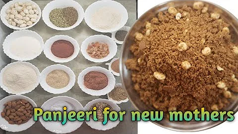 Authentic PANJEERI recipe for new mothers || panjiri for post delivery ||increase milk supply||