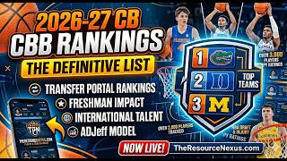 2026-27 College Basketball Rankings UPDATED | Transfer Portal & Roster Database Revealed