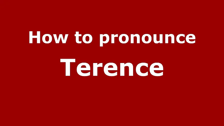 How to pronounce Terence (Brazilian Portuguese/Bra...