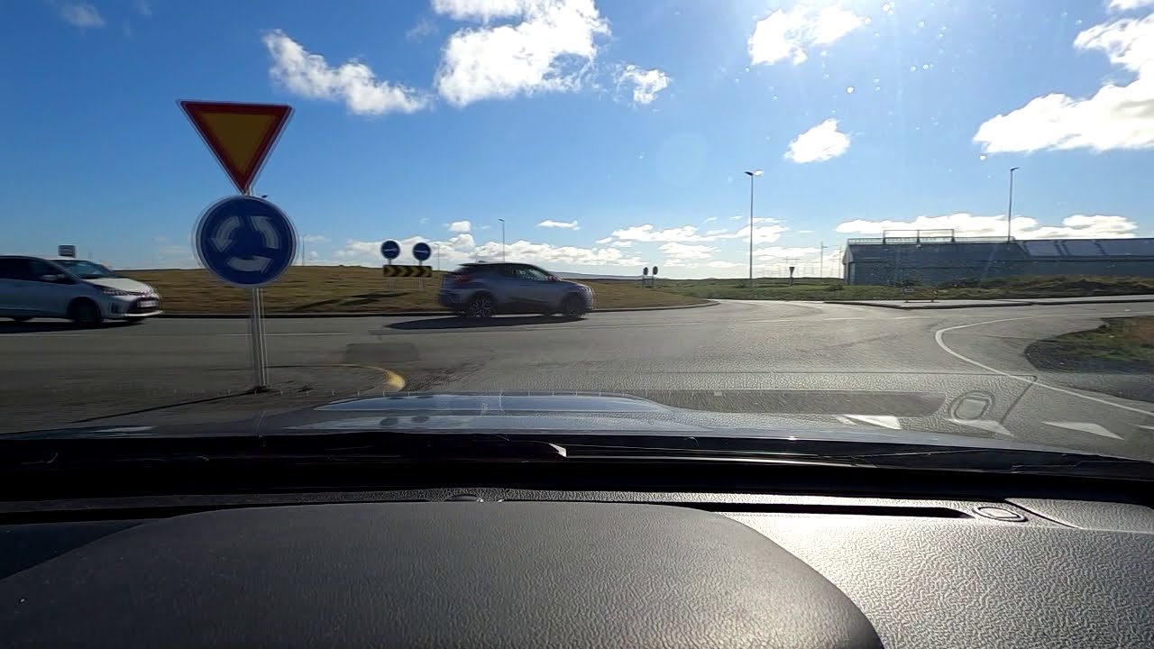 From Keflavik Airport to Reykjavik, Iceland