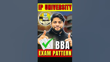 IP University BBA Exam Pattern 🔥 #shorts #ipuniversity #ipucet
