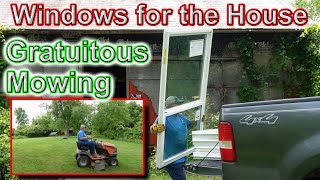 Windows Score for Debt Free House Build and Some Mowing for YOU!