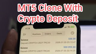 Mt5 Metatrader 5 clone with crypto deposit