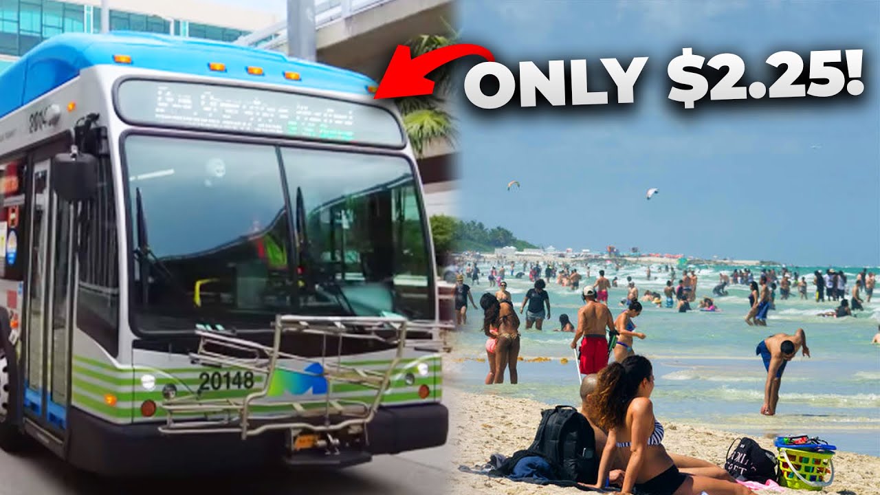 Miami Beach from Miami International Airport via Public Transportation for $2.25 - Raw & Unedited