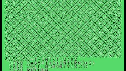 TI-99/4A Threaded Pattern v5 (cross patch, TI BASIC)