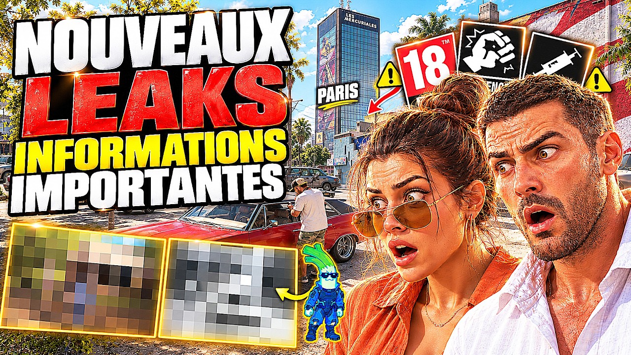 GTA 6 🚨 NOUVEAUX LEAKS ! Marketing à PARIS, PEGI ⚠️ (Casino, Dr*gue, ...) IMPORTANT !!!