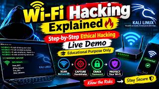 Wi-Fi Hacking Explained 🔥 | Step-by-Step Ethical Hacking Live Demo | Educational Purpose Only screenshot 1
