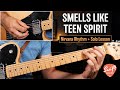 Nirvana smells like teen spirit full guitar tutorial  riffs  solo lesson