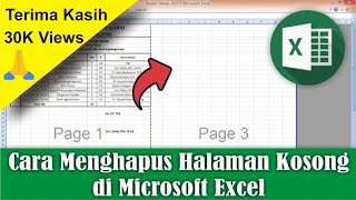 Cara Menghapus Halaman Kosong di Excel • #SimpleNewsVideo
