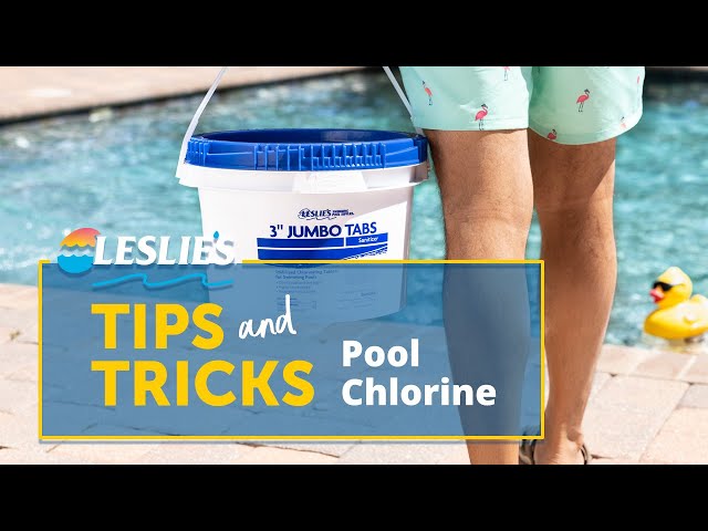 Leslie's 3 inch Jumbo Chlorine Pool Tabs 20 lbs Bucket