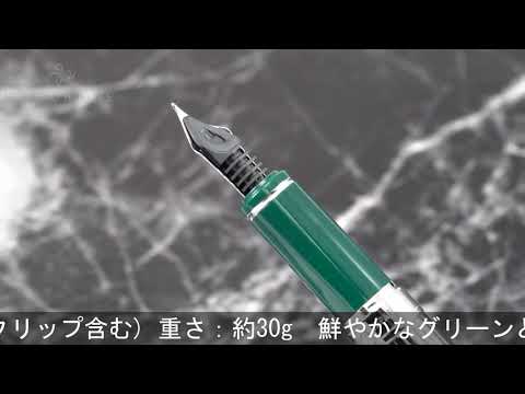 PILOT パイロット 万年筆 グランセ ロジウムコンビ ブラック&グリーン