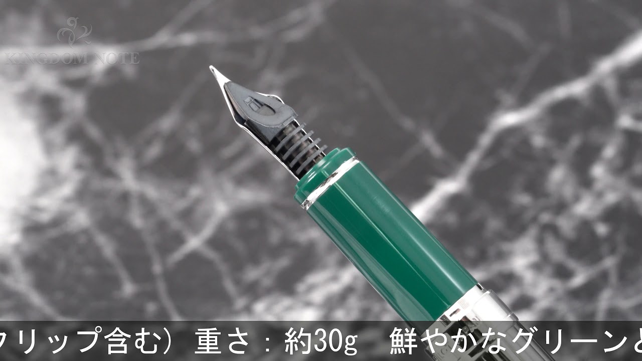 PILOT パイロット 万年筆 グランセ ロジウムコンビ ブラック&グリーン