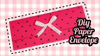 Diy cute and easy paper envelope for gift or letter 💌 how to make envelope for letter or money gift