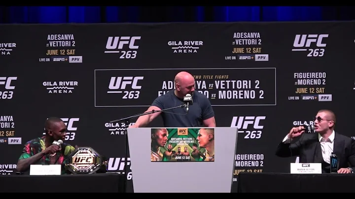 Israel Adesanya and Marvin Vettori heated press conference. All the best moments