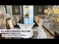 ALL YEAR AROUND  DINING ROOM DECOR IDEAS 2022!! //. How  To Decorate A Glam Dining Room